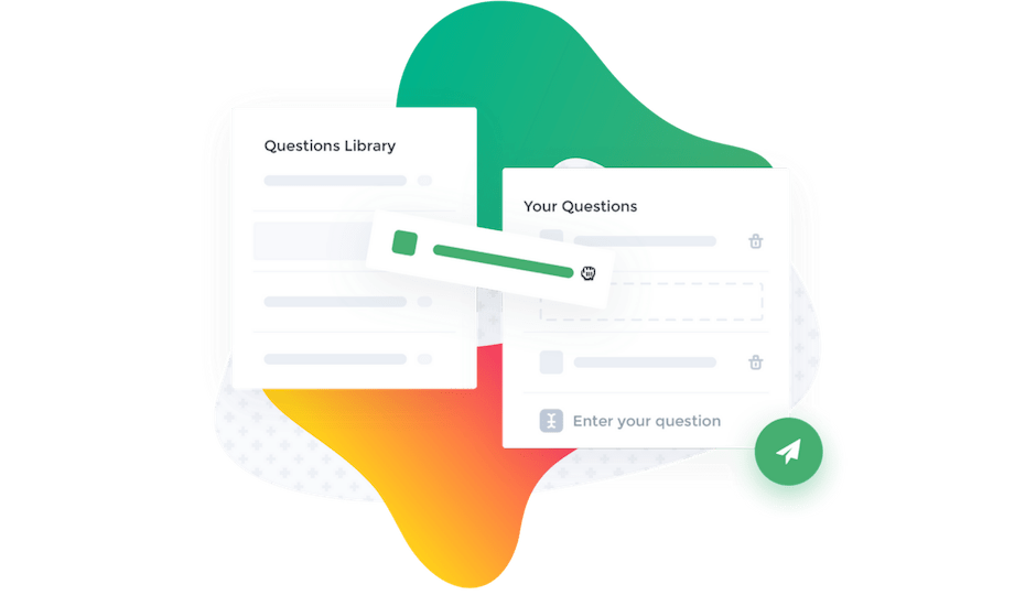 mockup of customer interview builder